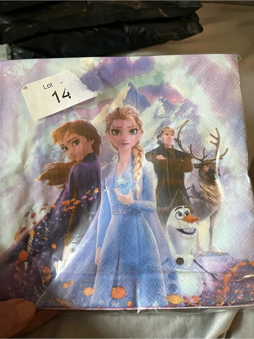 Frozen-Themed Blue Party Plates and Napkins Set Bundle